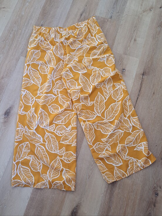 ECI Pants - Yellow Wide Leg Yellow Palazzo Pants Flower